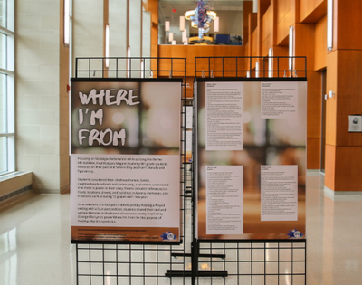 “Where I’m From” FRMA Students Poetry Exhibit at Aurora Public Library 