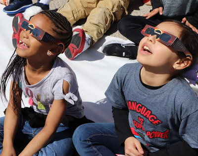 Benavides Astronomers View the Eclipse