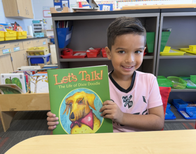Dixie Doodle author Patsy Gallagher Visits Benavides STEAM Academy