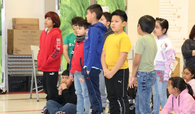 Students are recognized at the assembly