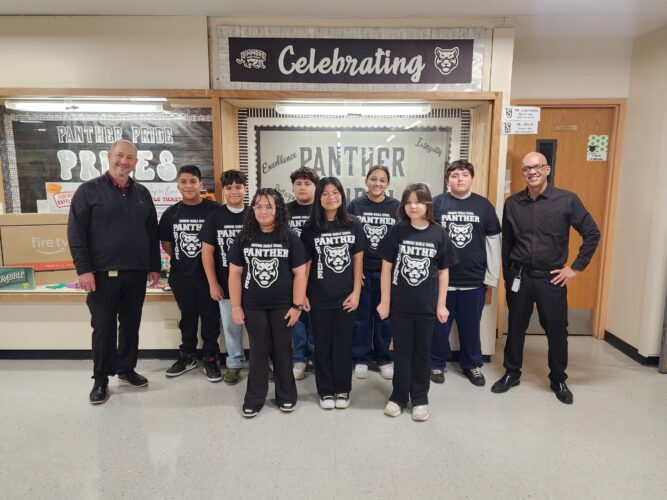 Assistant Principals Mr. Los and Mr. Granadillo   Grade 7 Students:  Mung C., Alina F., Omar M.R., Brandon M., Ivan R., Dayanara S., Jasmin V., Victor V.